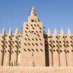 mosquée, terre, Djenné, Mali